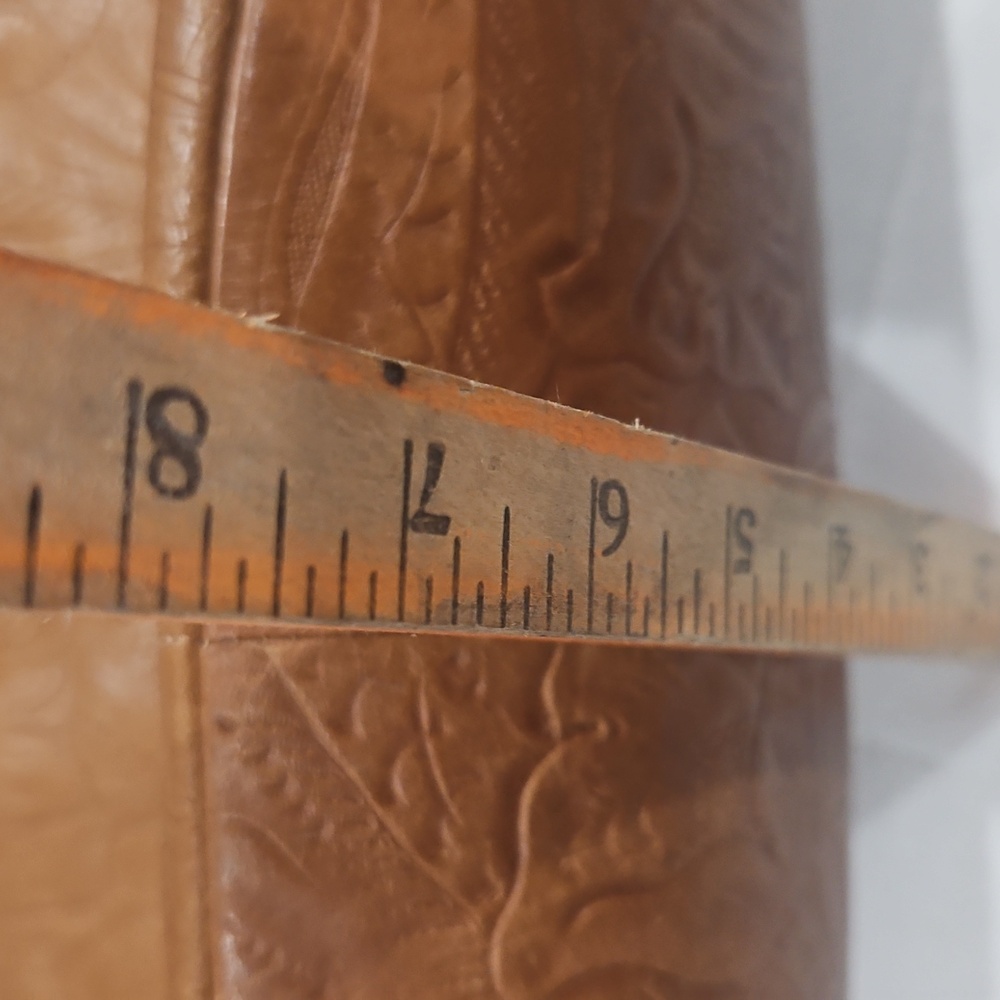 American leather company, western floral, satchel purse, shoulder length - Picture 10 of 10